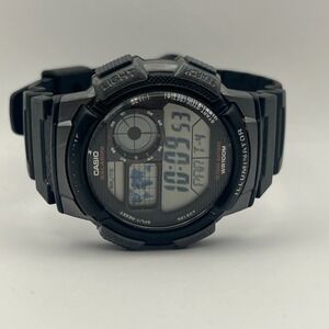 Casio‎ Illuminator Digital Watch Men 45mm World Time 3198 AE-1000W